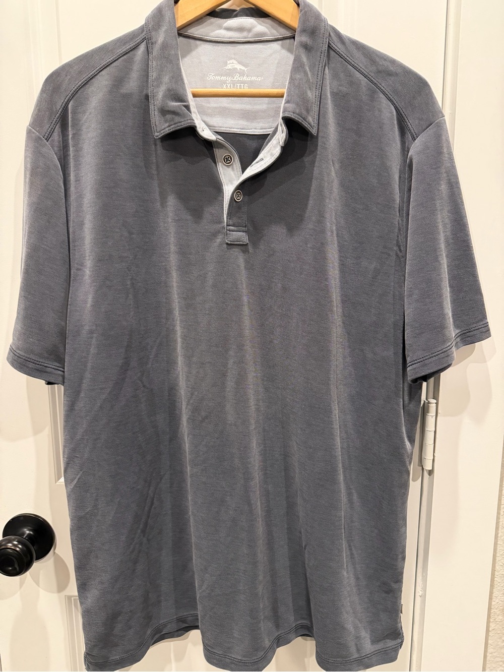 Tommy Bahama Men's Slate Gray Short-Sleeve Polo